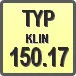 Piktogram - Typ: KLIN150.17